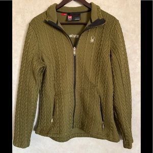 Spyder Women’s Large Core Sweater-Olive Green